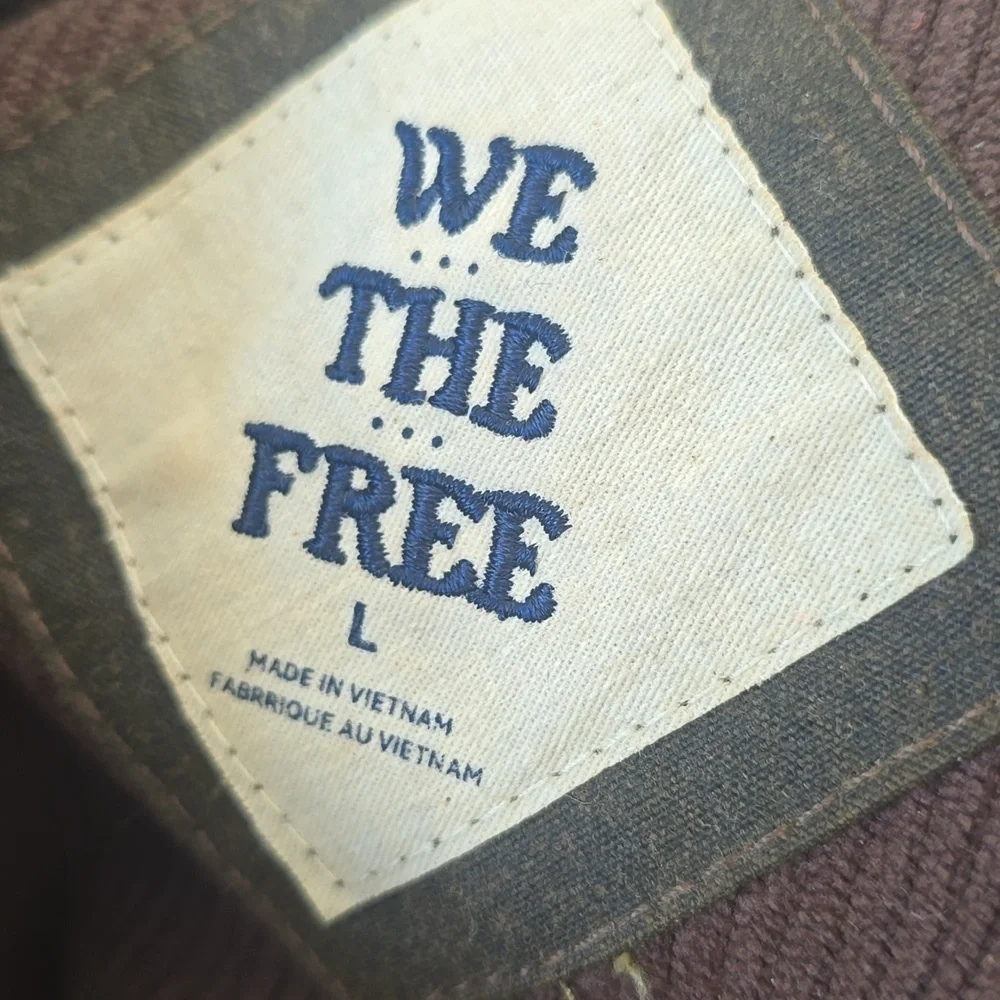 We The Free Headliner Wax Pullover, Color Olive, Large, Retail $398.00 USD - Picture 9 of 16